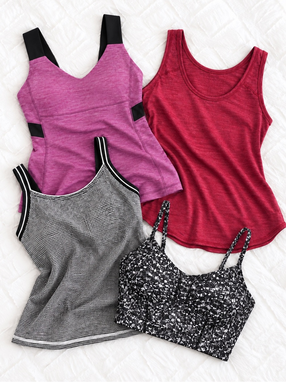 Size 4 Lululemon Women’s 4-Piece Activewear Tank & Sports Bra Lot
